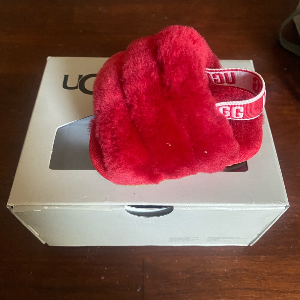 UGG Red Cozy Mittens Plush Accessories